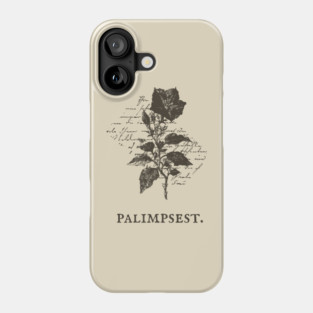 Palimpsest Layered History Botanical Illustration Phone Case