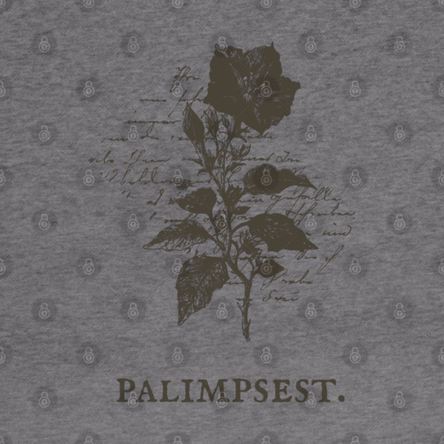 Palimpsest Layered History Botanical Illustration by TuncGK