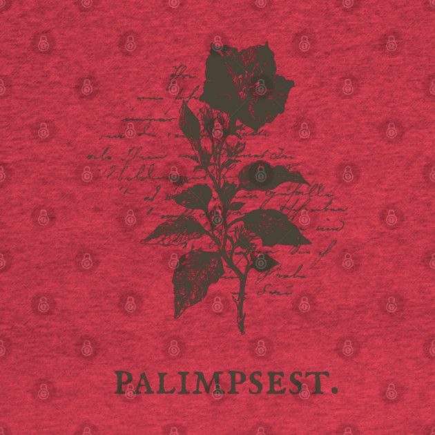 Palimpsest Layered History Botanical Illustration by TuncGK