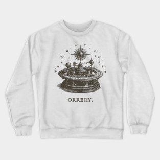 Vintage Orrery Mechanical Model of the Solar System Crewneck Sweatshirt