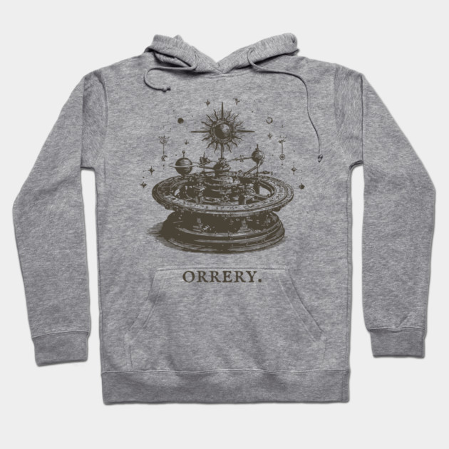 Vintage Orrery Mechanical Model of the Solar System Hoodie by TuncGK