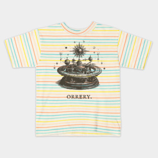 Vintage Orrery Mechanical Model of the Solar System Kids T-Shirt
