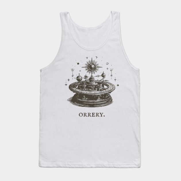 Vintage Orrery Mechanical Model of the Solar System Tank Top by TuncGK