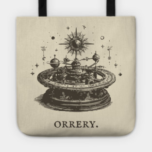 Vintage Orrery Mechanical Model of the Solar System Tote