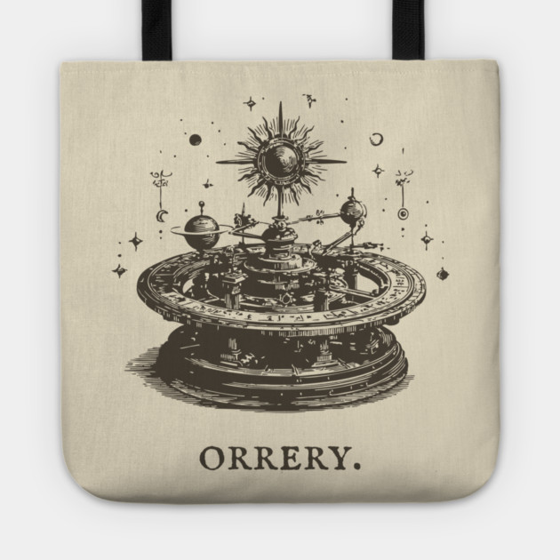 Vintage Orrery Mechanical Model of the Solar System Tote by TuncGK