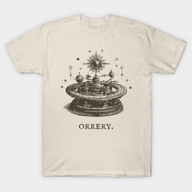 Vintage Orrery Mechanical Model of the Solar System T-Shirt by TuncGK