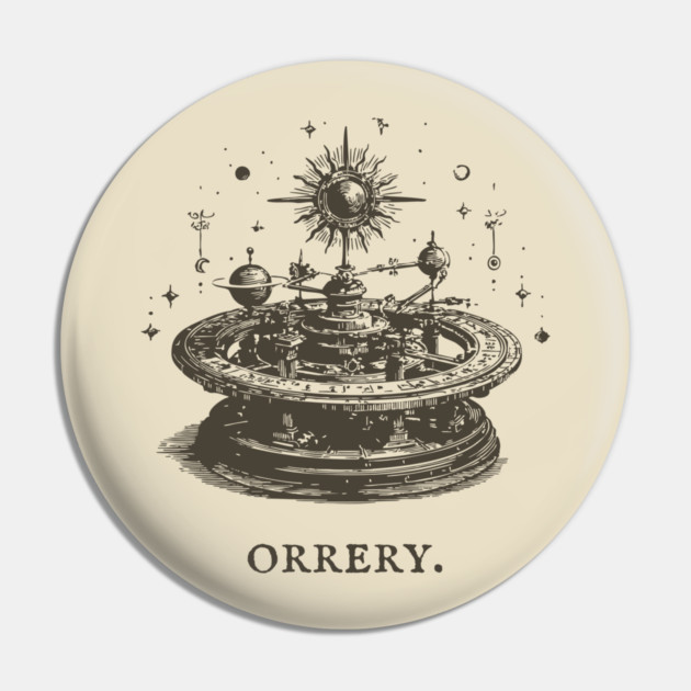 Vintage Orrery Mechanical Model of the Solar System Pin by TuncGK