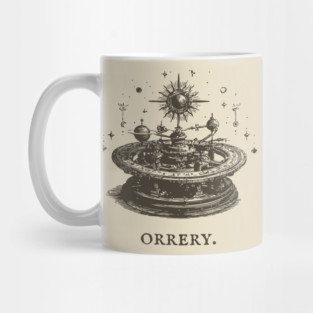 Vintage Orrery Mechanical Model of the Solar System Mug