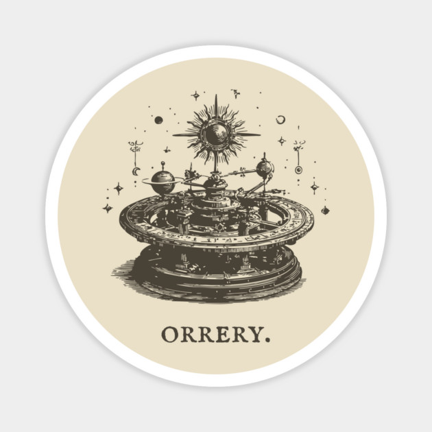 Vintage Orrery Mechanical Model of the Solar System Magnet by TuncGK