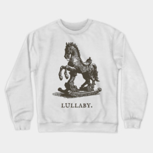 Antique Rocking Horse Lullaby Illustration Crewneck Sweatshirt