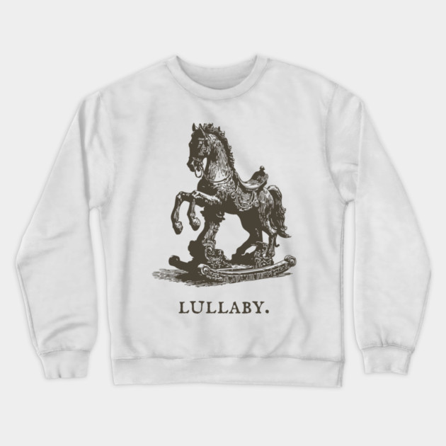 Antique Rocking Horse Lullaby Illustration Crewneck Sweatshirt by TuncGK
