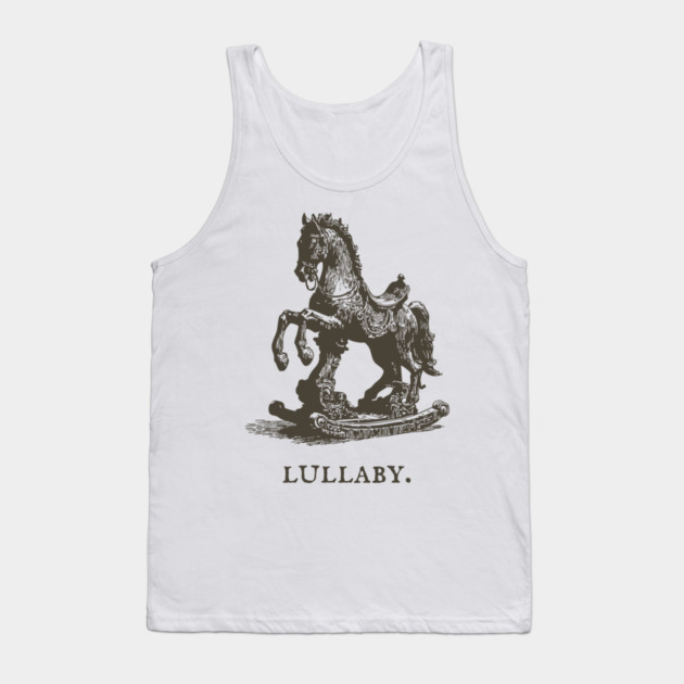 Antique Rocking Horse Lullaby Illustration Tank Top by TuncGK