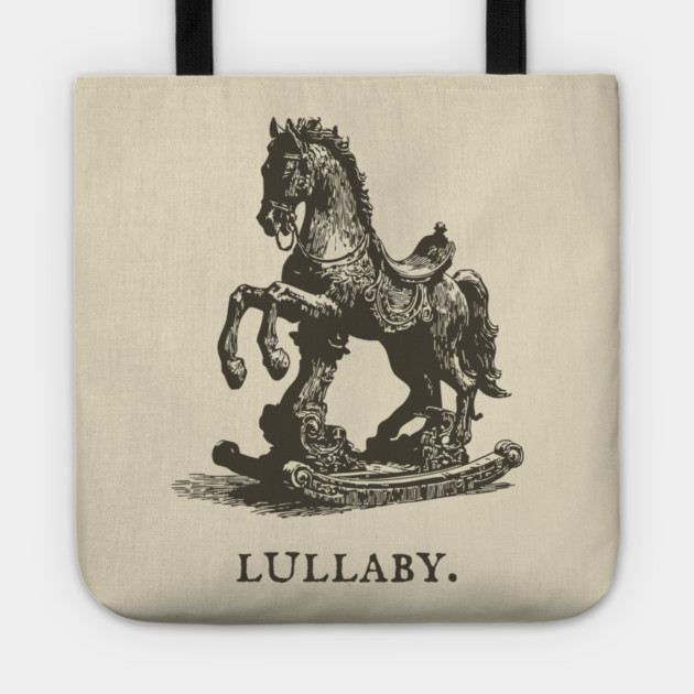 Antique Rocking Horse Lullaby Illustration Tote by TuncGK