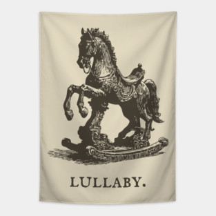 Antique Rocking Horse Lullaby Illustration Tapestry