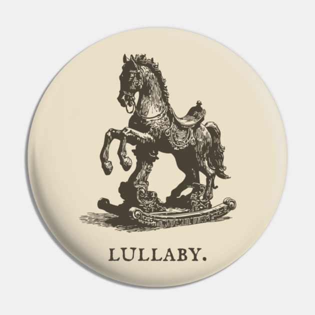 Antique Rocking Horse Lullaby Illustration Pin by TuncGK