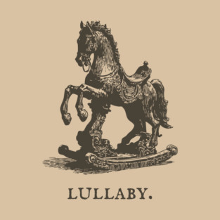 Antique Rocking Horse Lullaby Illustration T-Shirt