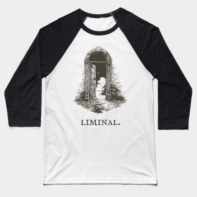 Liminal Doorway to a Starry World Baseball T-Shirt by TuncGK