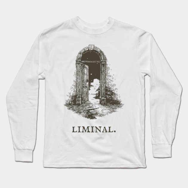 Liminal Doorway to a Starry World Long Sleeve T-Shirt by TuncGK
