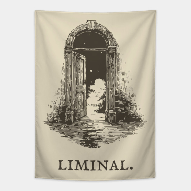 Liminal Doorway to a Starry World Tapestry by TuncGK