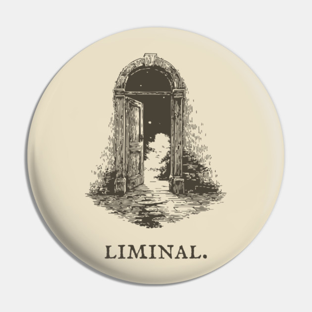 Liminal Doorway to a Starry World Pin by TuncGK