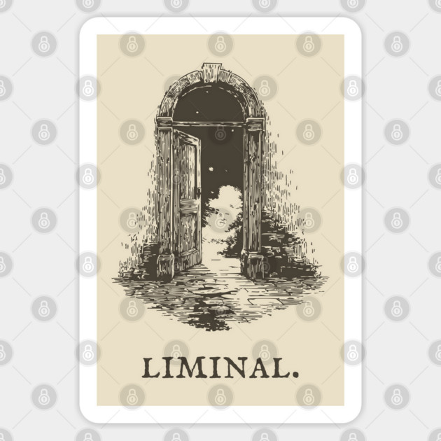 Liminal Doorway to a Starry World Sticker by TuncGK