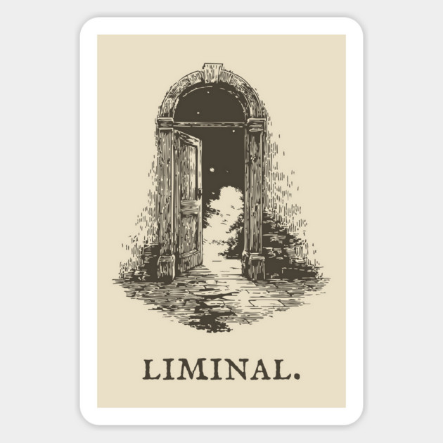 Liminal Doorway to a Starry World Magnet by TuncGK