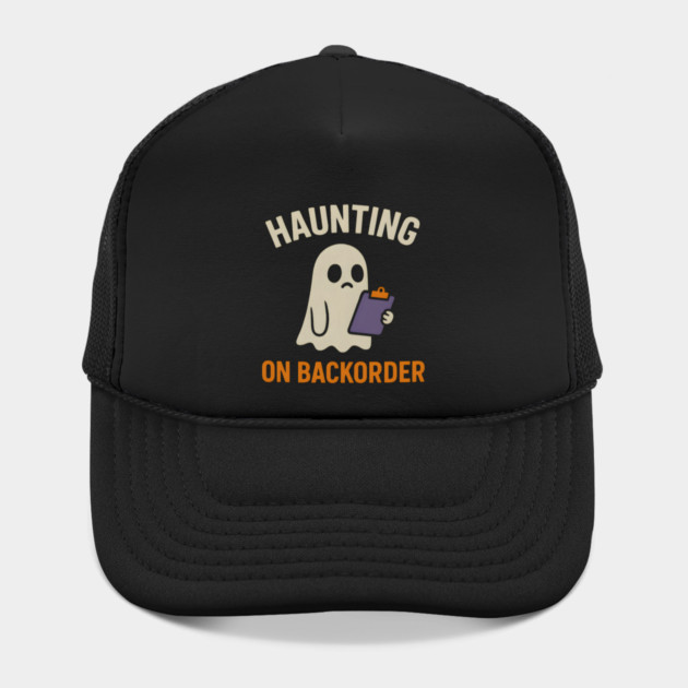 Haunting on Backorder Funny Ghost Halloween Pun Graphic by MakerMind8.2