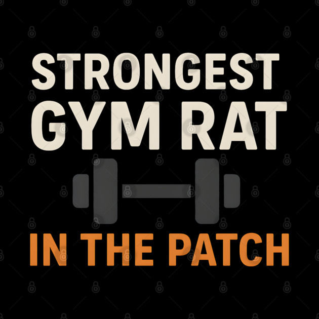 Strongest Gym Rat in the Patch Funny Fitness Halloween Graphic by MakerMind8.2