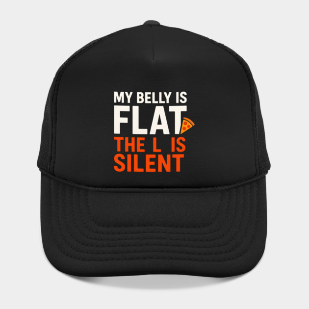 My Belly Is Flat Pizza Pun Graphic by MakerMind8.2