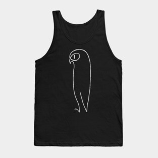 Abstract Owl Artwork Tank Top