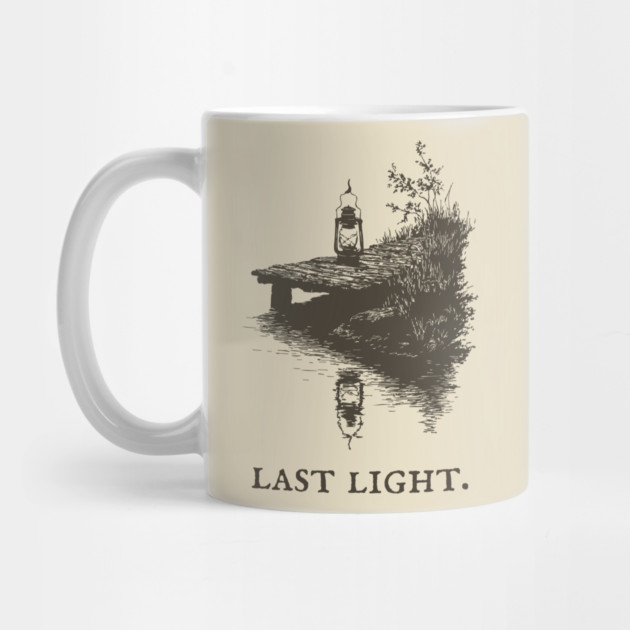 Last Light Lantern on a Dock Illustration by TuncGK