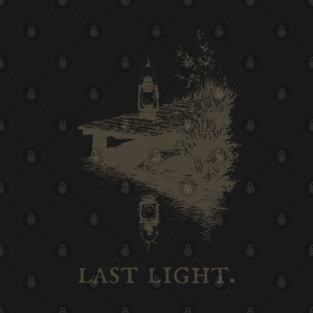 Last Light Lantern on a Dock Illustration by TuncGK