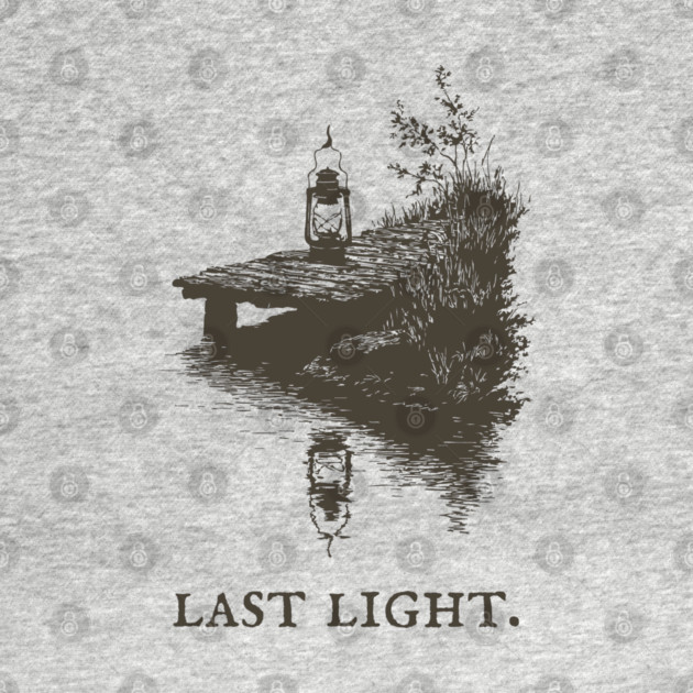 Last Light Lantern on a Dock Illustration by TuncGK