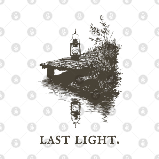 Last Light Lantern on a Dock Illustration by TuncGK