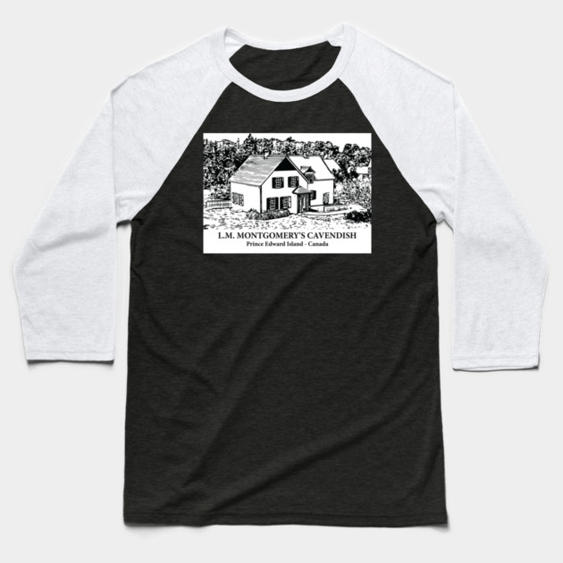 L.M. Montgomery's Cavendish - PEI Baseball T-Shirt by Lakeric
