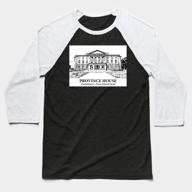 Province House - Charlottetown PEI Baseball T-Shirt by Lakeric