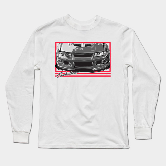 Mitsubishi Lancer evolution Rally JDM Car Long Sleeve T-Shirt by monsalveautos