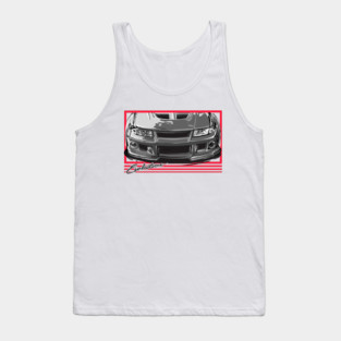 Mitsubishi Lancer evolution Rally JDM Car Tank Top