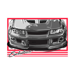 Mitsubishi Lancer evolution Rally JDM Car T-Shirt
