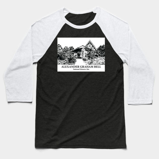 Alexander Graham Bell N.H.S - Baddeck NS Baseball T-Shirt by Lakeric