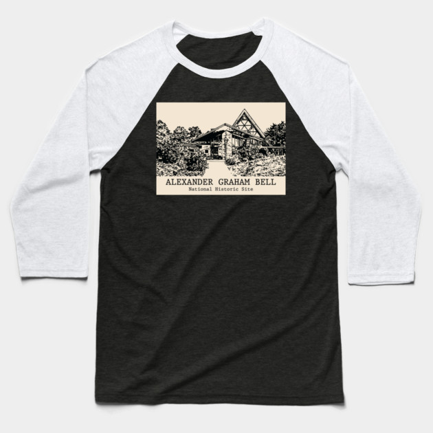 Alexander Graham Bell N.H.S - Baddeck NS Baseball T-Shirt by Lakeric