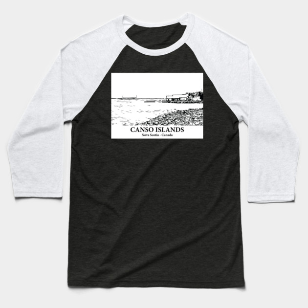 Canso Islands - Nova Scotia Baseball T-Shirt by Lakeric