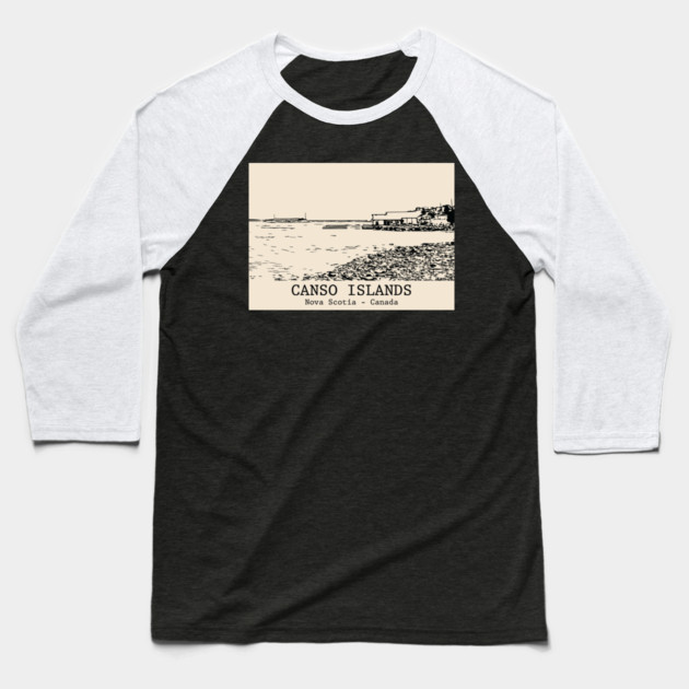 Canso Islands - Nova Scotia Baseball T-Shirt by Lakeric
