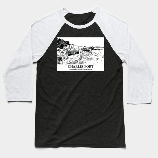 Charles Fort - Annapolis Royal NS Baseball T-Shirt by Lakeric