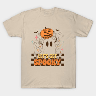 Let’s Get Spooky Ghost Pumpkin Halloween T-Shirt T-Shirt
