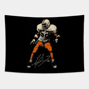 Ray Lewis Miami Hurricanes Football Art Tapestry