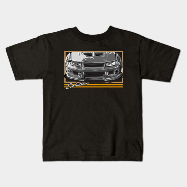 Mitsubishi Lancer evolution Rally Car. Kids T-Shirt by monsalveautos