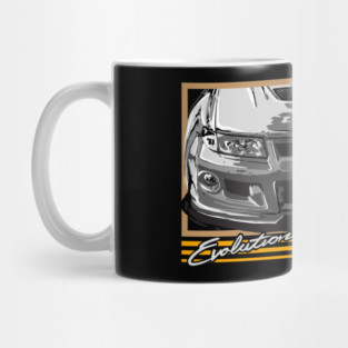 Mitsubishi Lancer evolution Rally Car. Mug