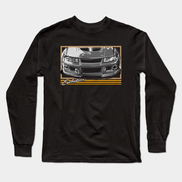 Mitsubishi Lancer evolution Rally Car. Long Sleeve T-Shirt by monsalveautos