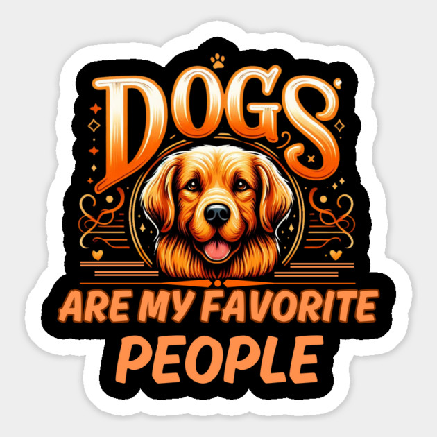 Dogs Are My Favorite People – Funny Dog Lover Gift Magnet by IamActiveDog